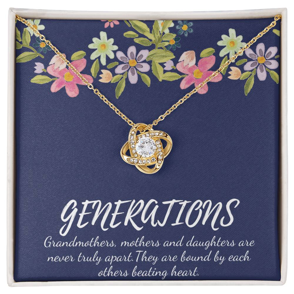 4 Generation Love Knot Necklace