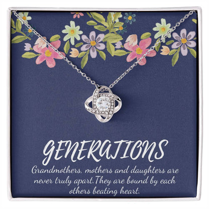 4 Generation Love Knot Necklace